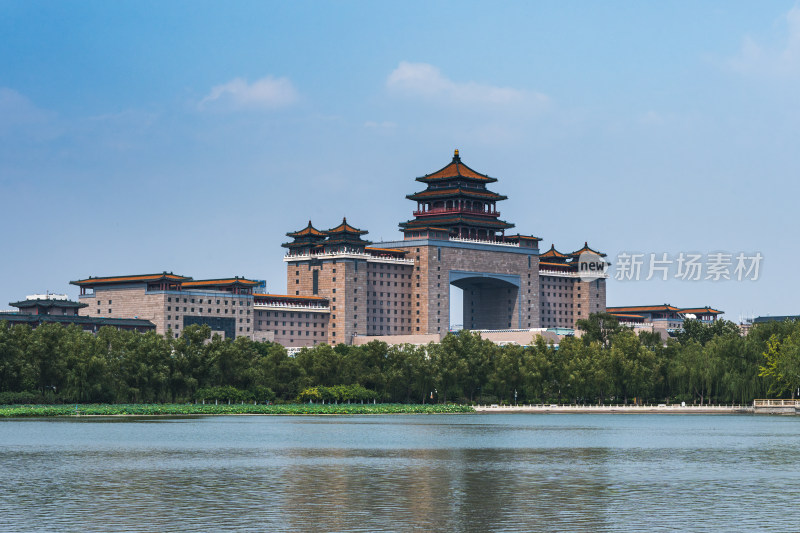 北京西站传统风格大型建筑景观