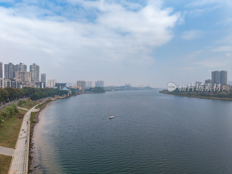 湖南衡阳城市风光衡阳湘江摄影图