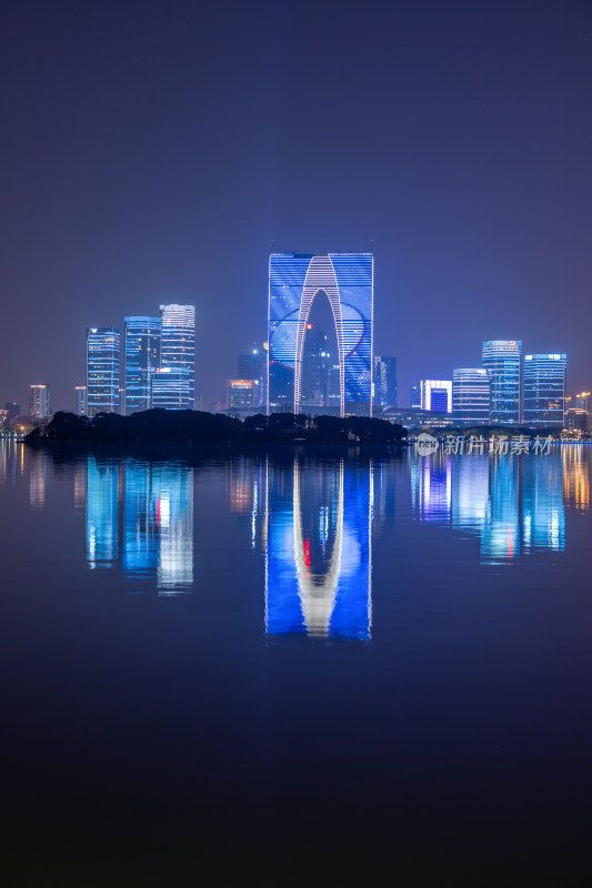 苏州金鸡湖夜景