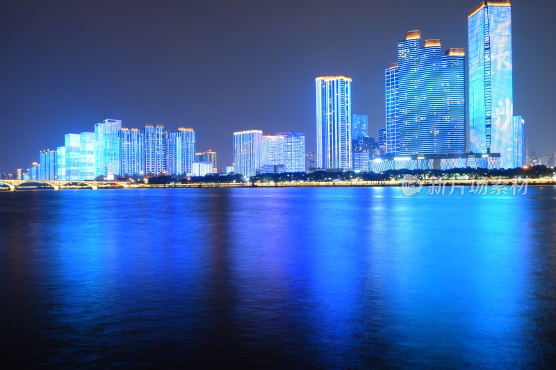 长沙城市天际线夜景