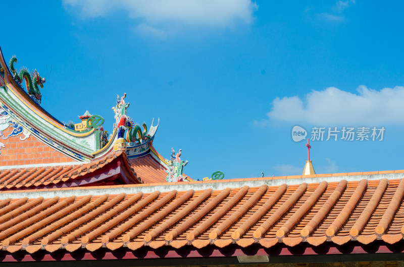 福建泉州承天寺的古建筑屋檐