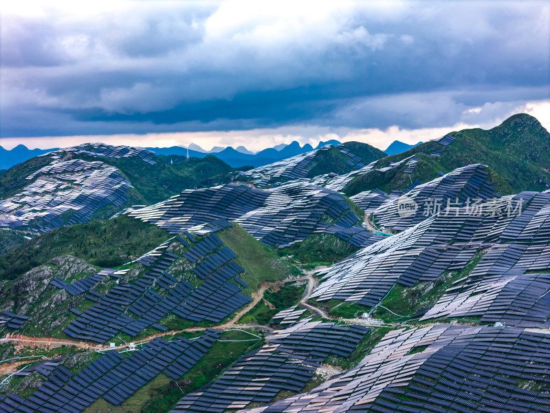 太阳能山地光伏喀斯特地貌