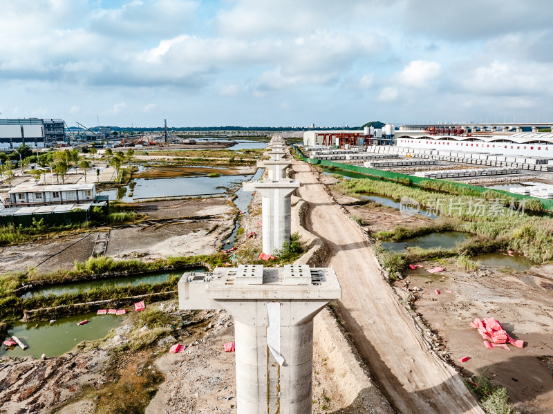 中国广东省汕头市濠江区濠江青洲盐场生产地