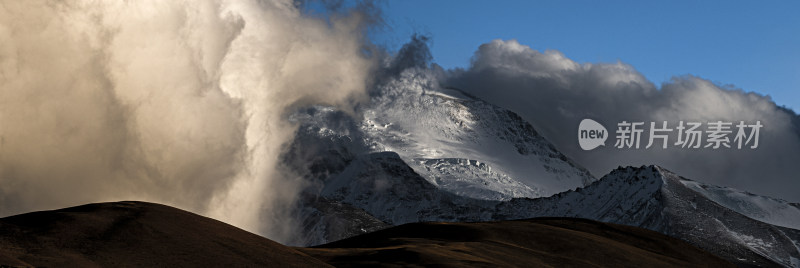 P1035955西藏，阿里，夕阳，雪域，云