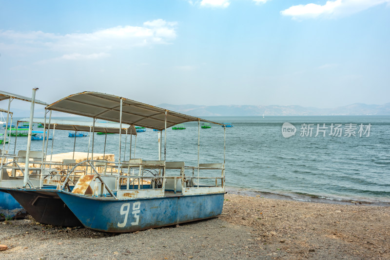 云南抚仙湖䘵充风景区风景风光
