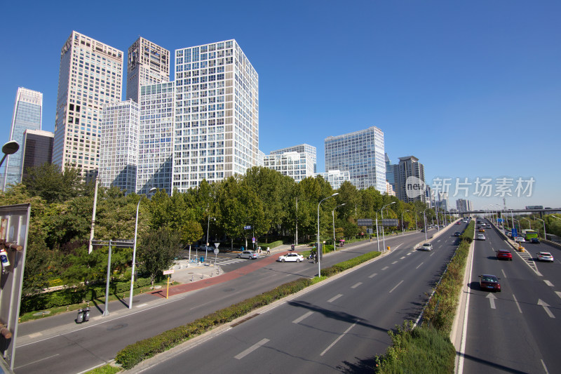 北京地标建筑群建外SOHO