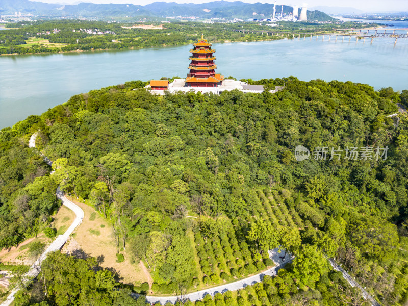 江西吉安神岗山航拍摄影图