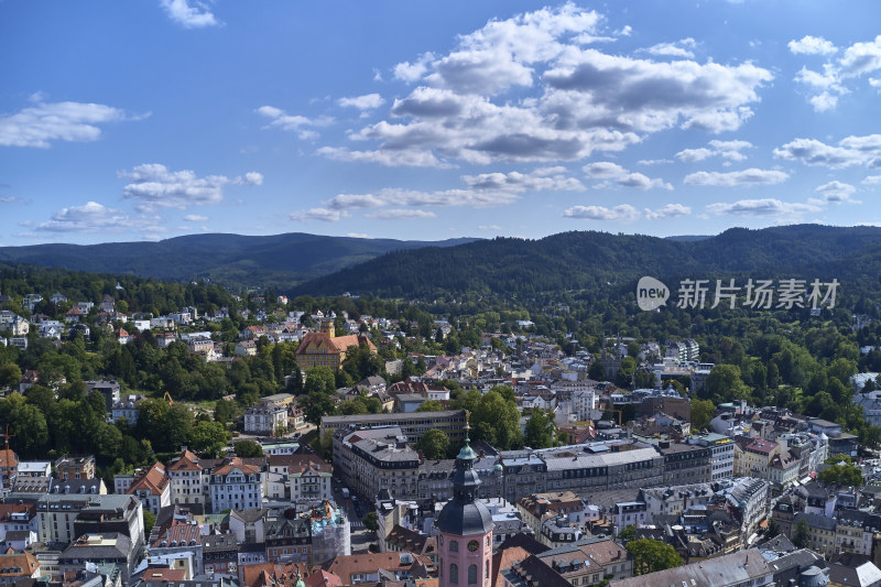 欧洲德国巴登巴登街景