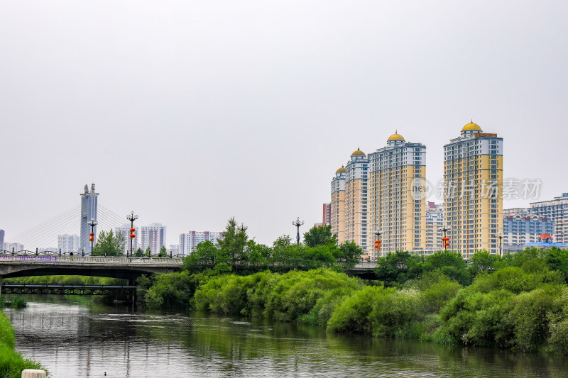 呼伦贝尔市伊敏河民族公园景区风光