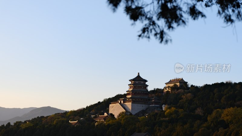 颐和园古建筑远景