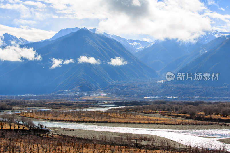 中国西藏林芝尼洋河雅尼国家湿地公园