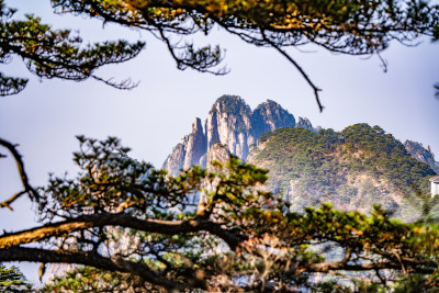 安徽黄山风景区自然风光