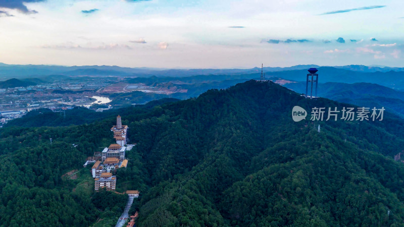 广西梧州白云山景区航拍图