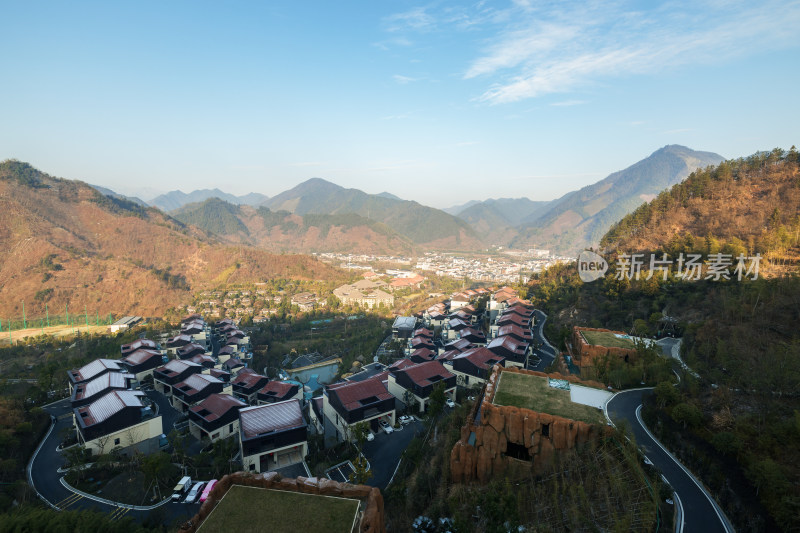 杭州临安湍口众安氡温泉度假酒店全景