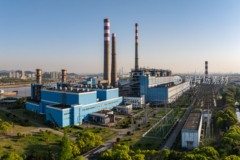 浙江宁波镇海电厂航拍