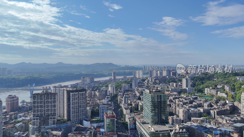 四川泸州城市建设泸州大景航拍