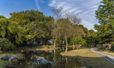 杭州西子湖畔杭州花圃风景