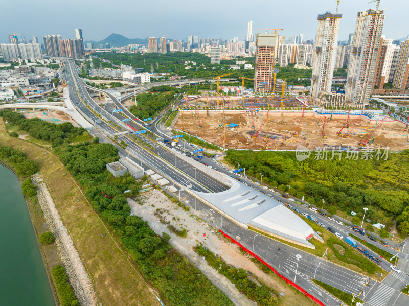 城市道路建筑工地