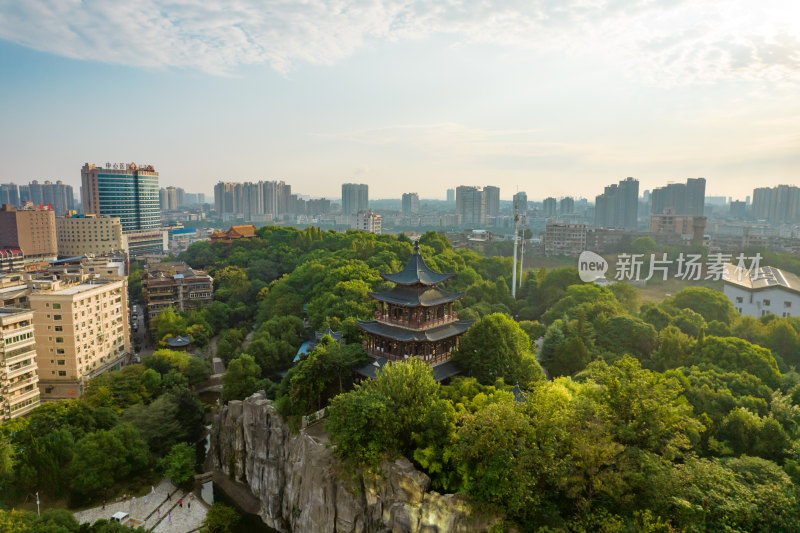 湖南衡阳回雁峰景区航拍