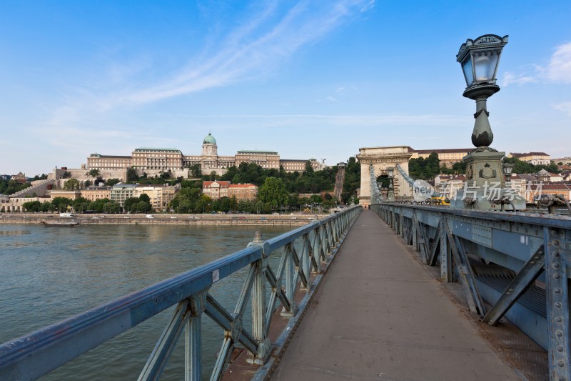 匈牙利首都布达佩斯塞切尼链桥