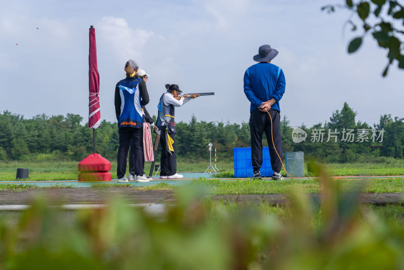 河南省第十四届运动会飞碟射击比赛现场