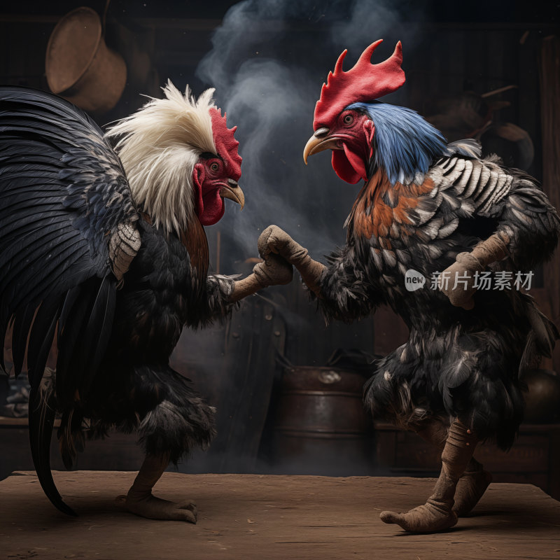 黑暗对决：斗志昂扬的鸡骑士