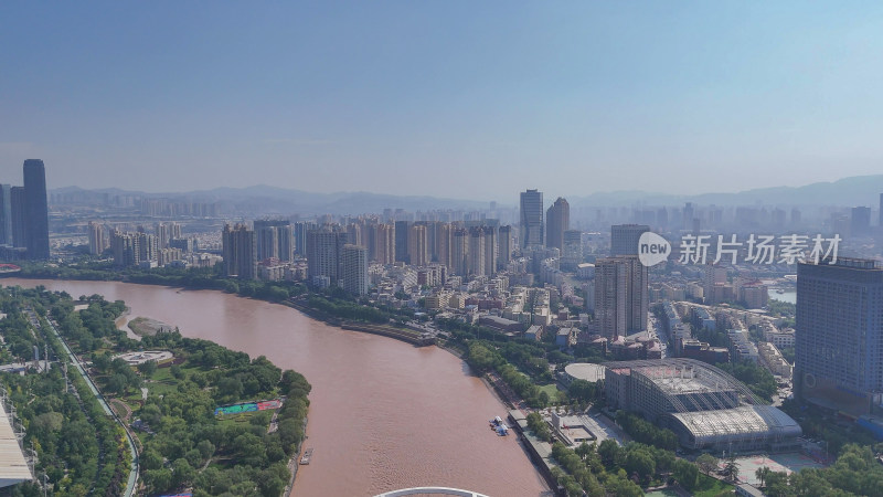 甘肃兰州大景兰州城市建设航拍