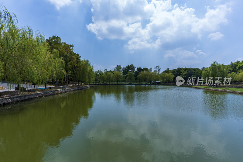 武汉蔡甸汤湖公园生态园林风景