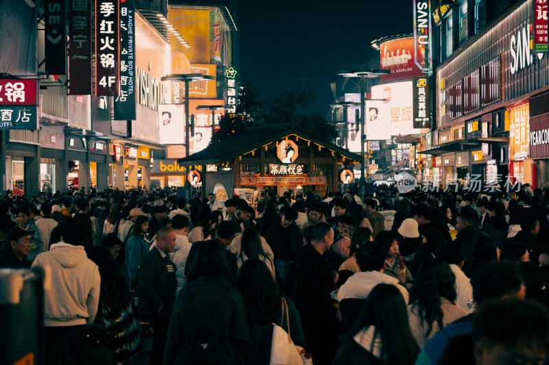 太平老街牌坊夜景特写