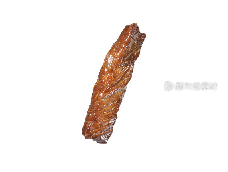 风干牛肉干美食特写的白底图