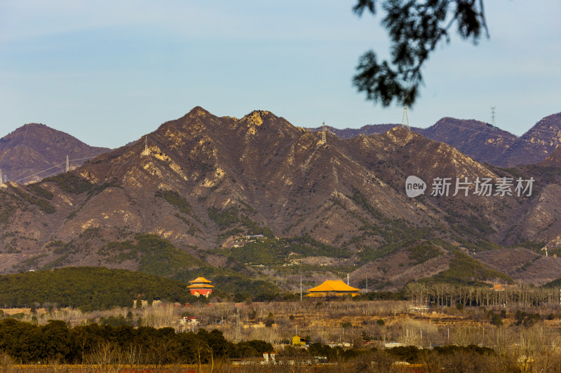 北京昌平区十三陵远眺长陵