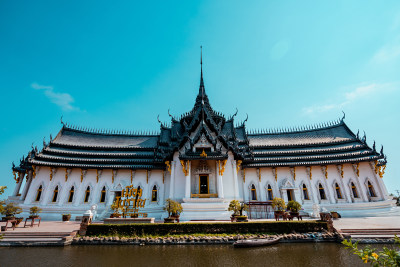 泰国曼谷暹罗古城宫殿建筑正面