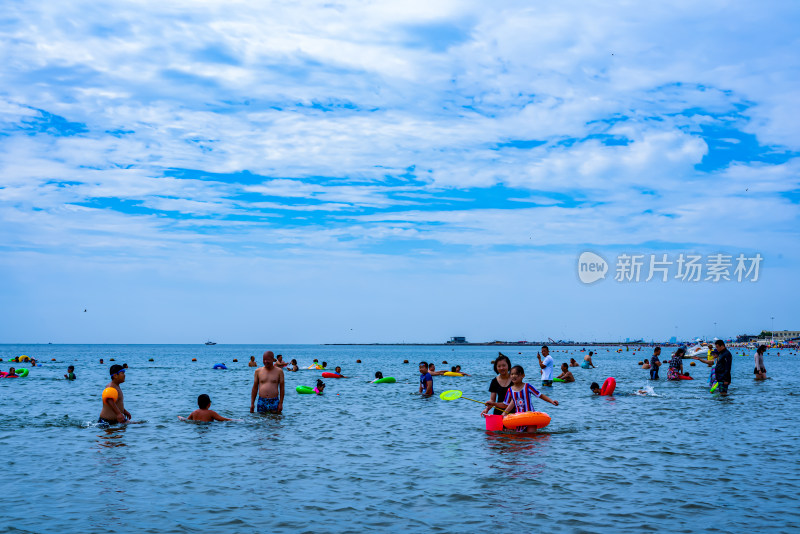 秦皇岛北戴河夏日海滨风光