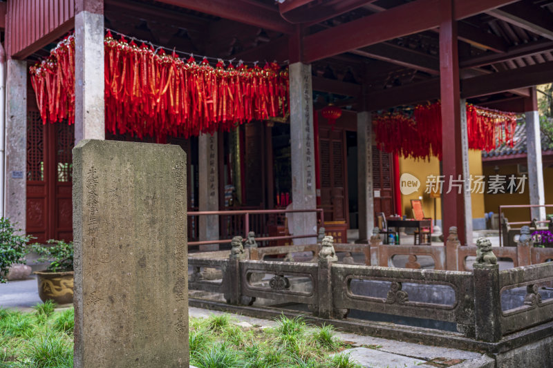 杭州西湖三天竺法镜寺古建筑风景