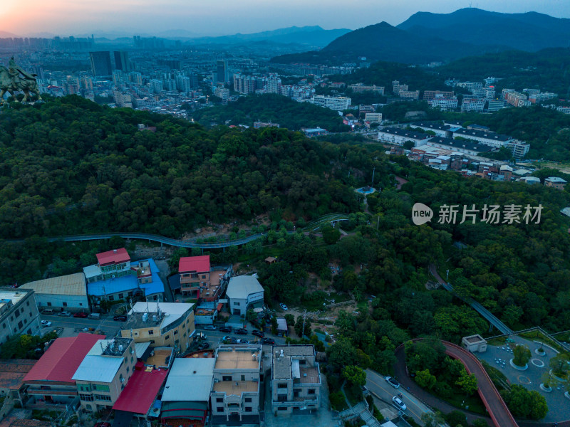 福建泉州城市建设航拍图