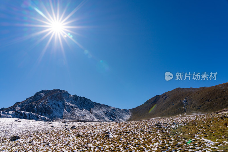 青海祁连风景区的秋色