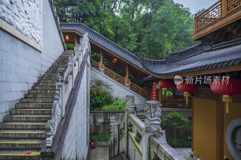 杭州飞来峰景区上天竺法喜禅寺古建筑