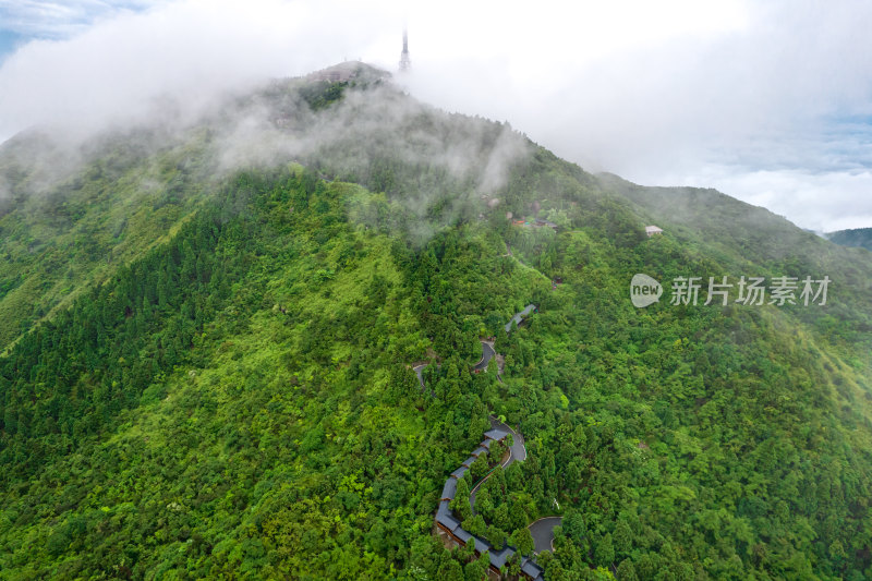 山间云雾航拍