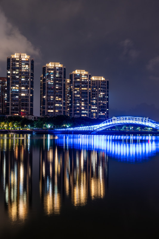 厦门五缘湾公园夜景