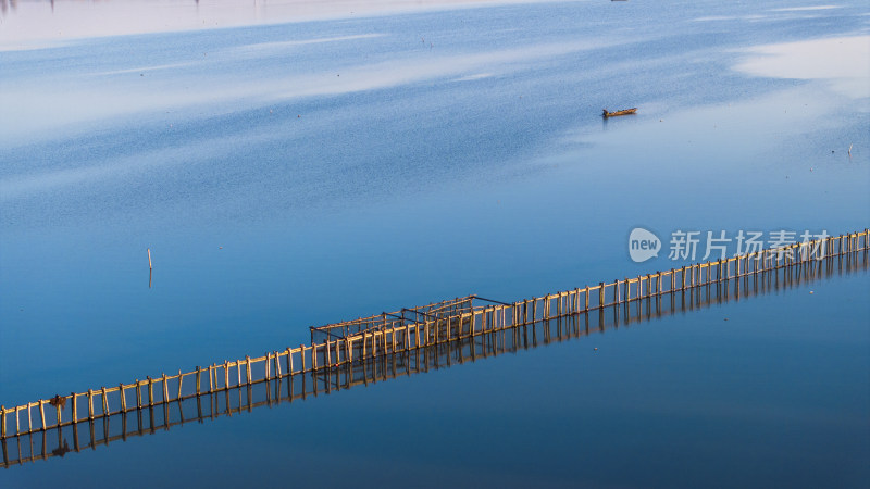 浙江绍兴犭央犭茶湖昂桑湖江南水乡古道