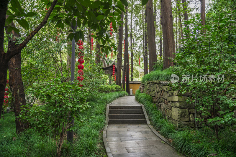 杭州飞来峰景区上天竺法喜禅寺古建筑