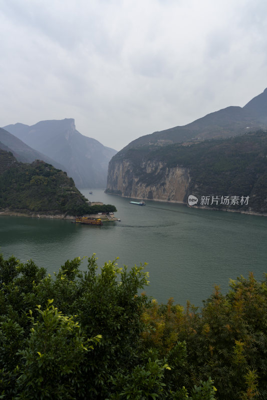 长江三峡重庆奉节瞿塘峡山水风光