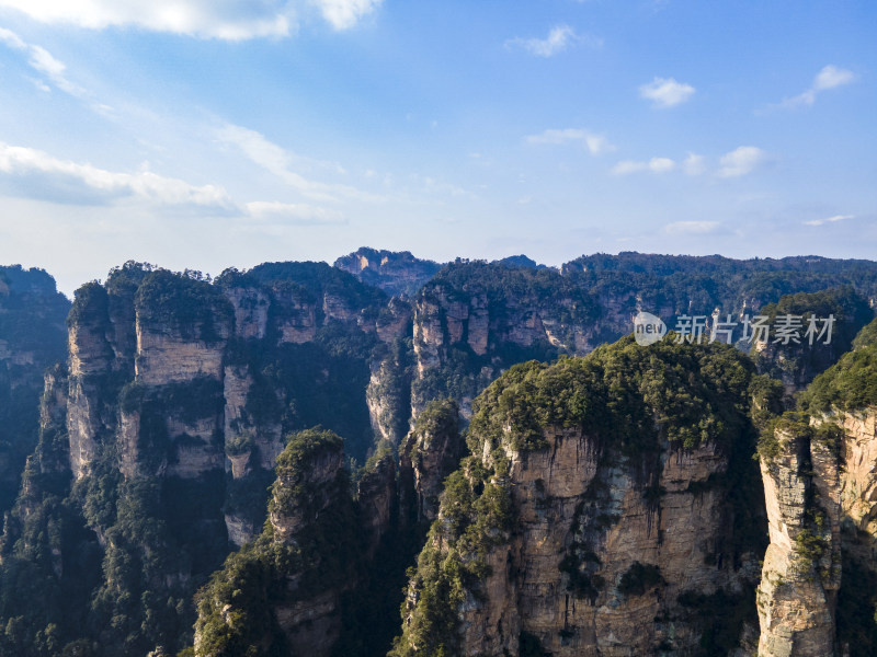 湖南张家界武陵源风景区航拍摄影图