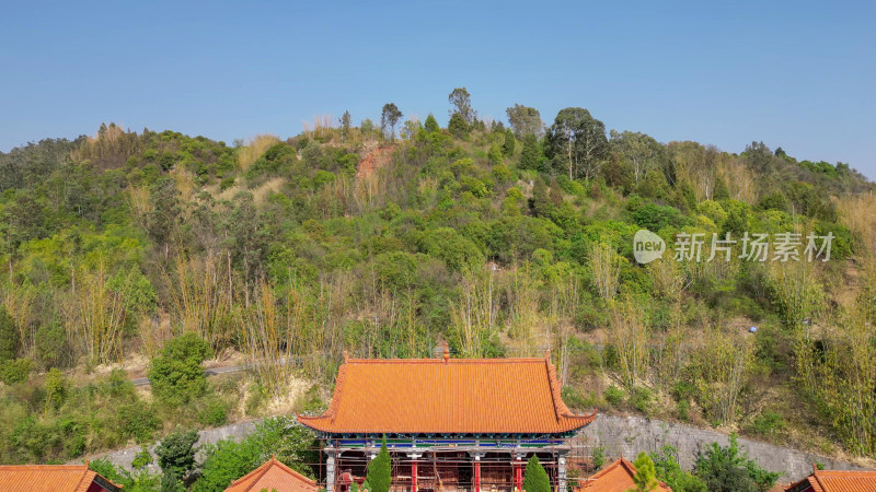 云南弥勒锦屏山景区航拍