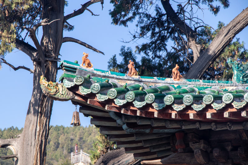 山西太原晋祠屋脊脊饰