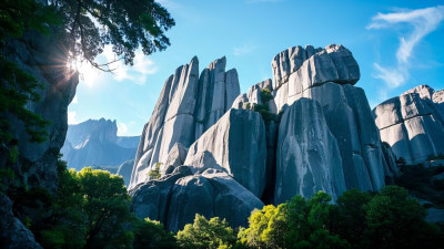 壮观奇特的山地峡谷景观