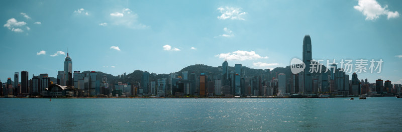 香港维多利亚港全景
