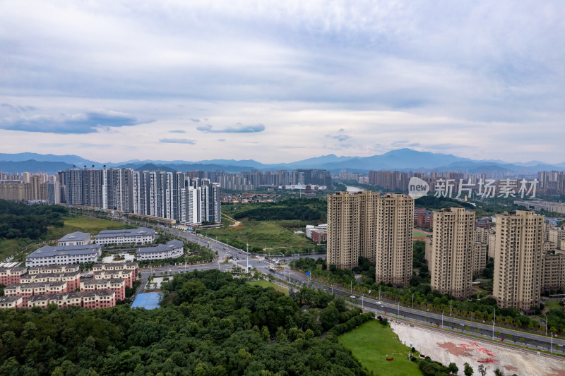 宜春城市风光高楼建筑航拍图