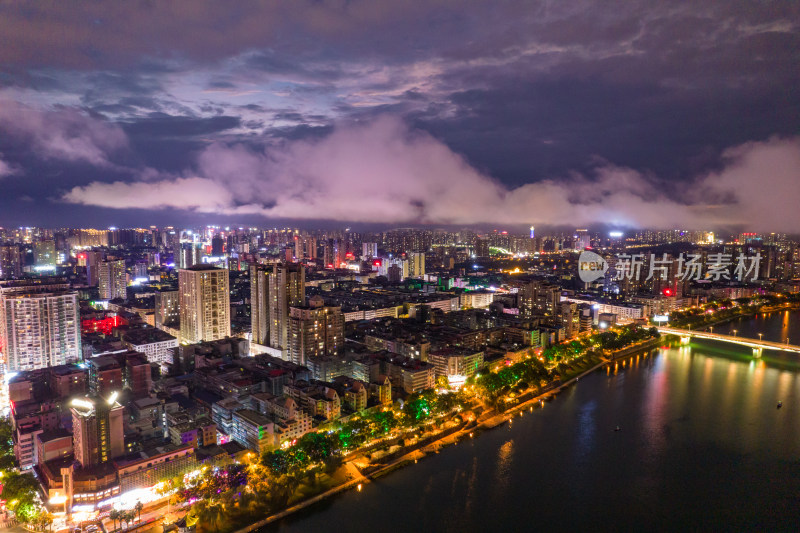 湖南省衡阳市解放大道观景平台夜景