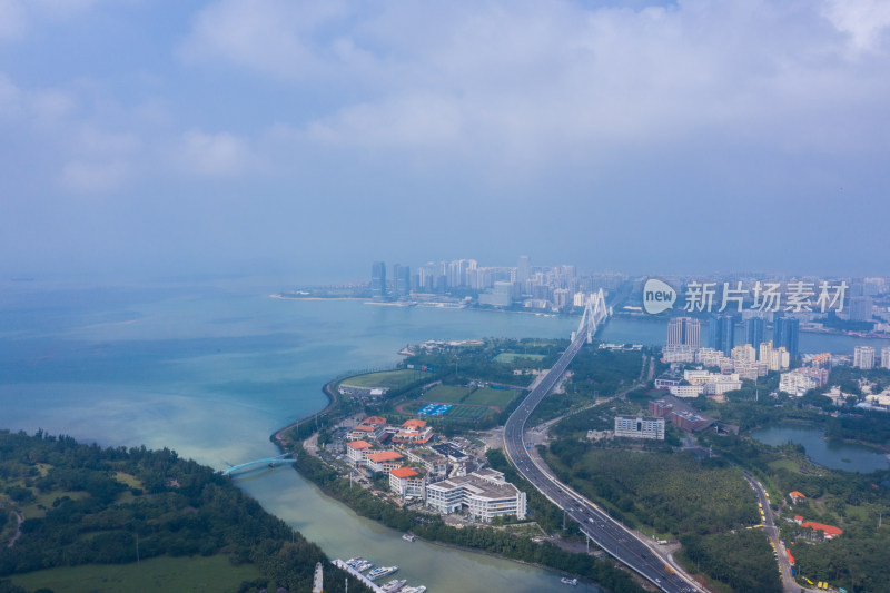 海口航拍城市风光